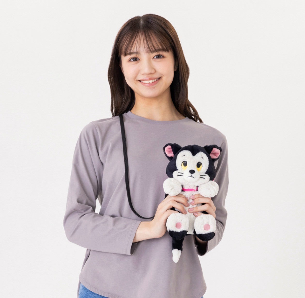 Japan Tokyo Disney Resort Plush Shoulder bag 2026 Pinocchio Figaro