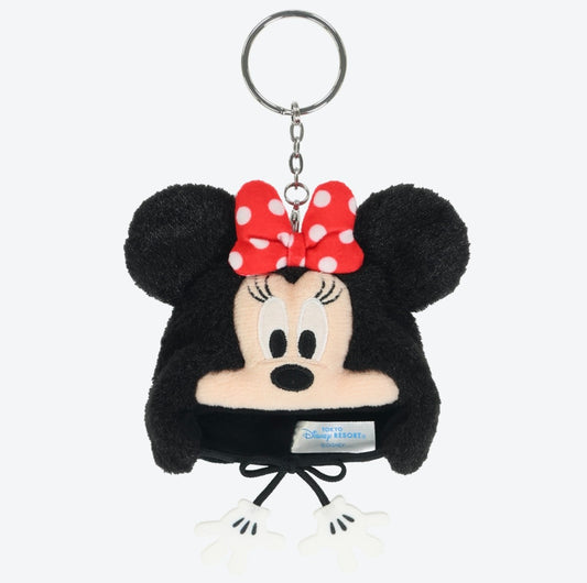 Japan Tokyo Disney Resort Minnie Mouse Keychain Ears Cap Hat 2025