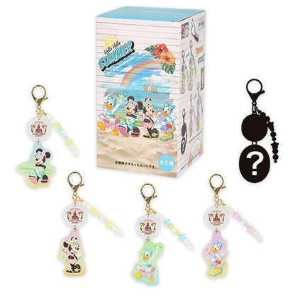 Japan Tokyo Disney Resort Mickey and Minnie Keychain Set Hello Summer