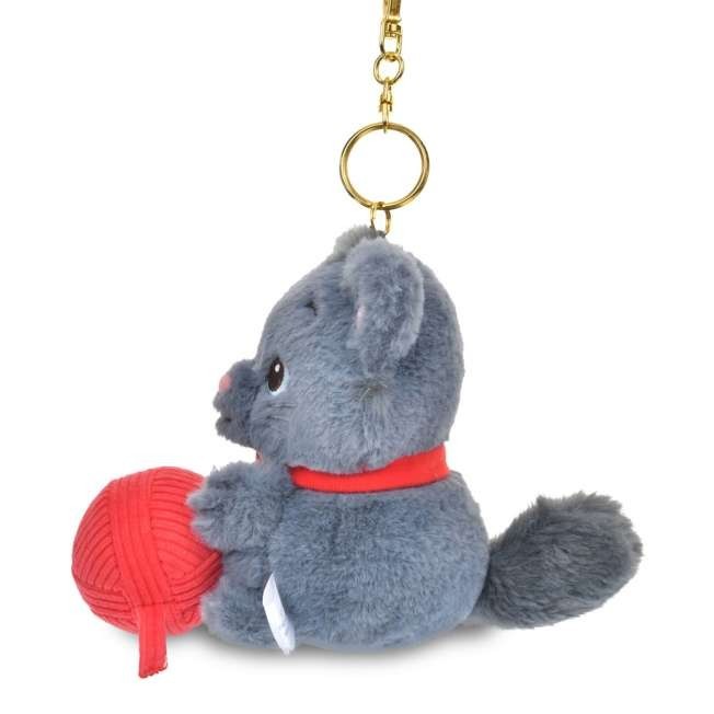 '+Japan Tokyo Disney Store Berlioz Plush Toy Keychain Ball of Yarn MOVE Marie