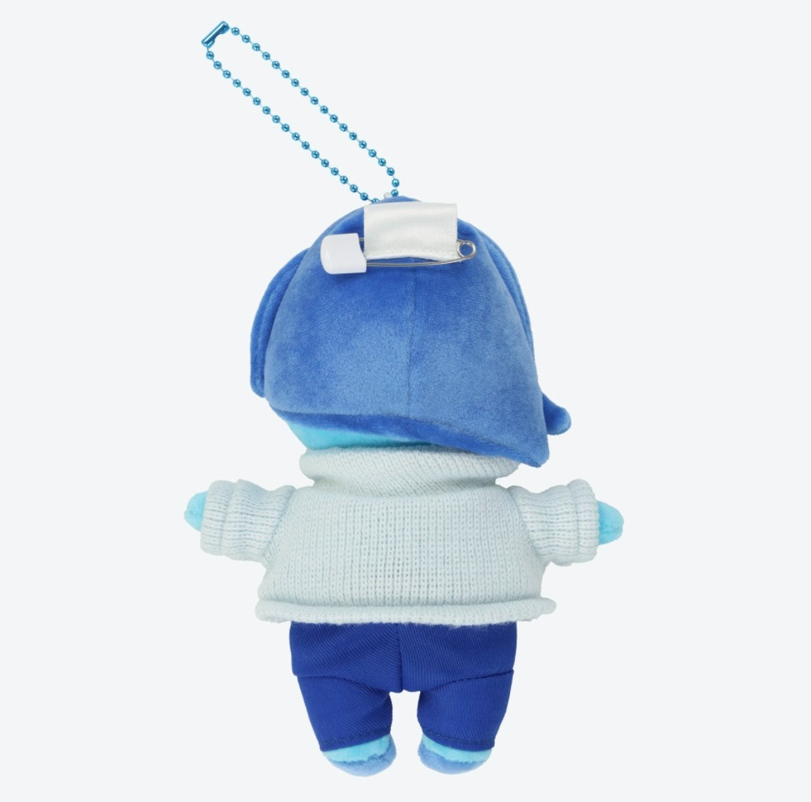 Japan Tokyo Disney Resort Inside Out Badge Plush Keychain Sadness