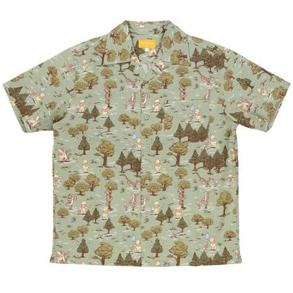 Japan Tokyo Disney Resort Aloha Shirt Winnie the Pooh All-over pattern