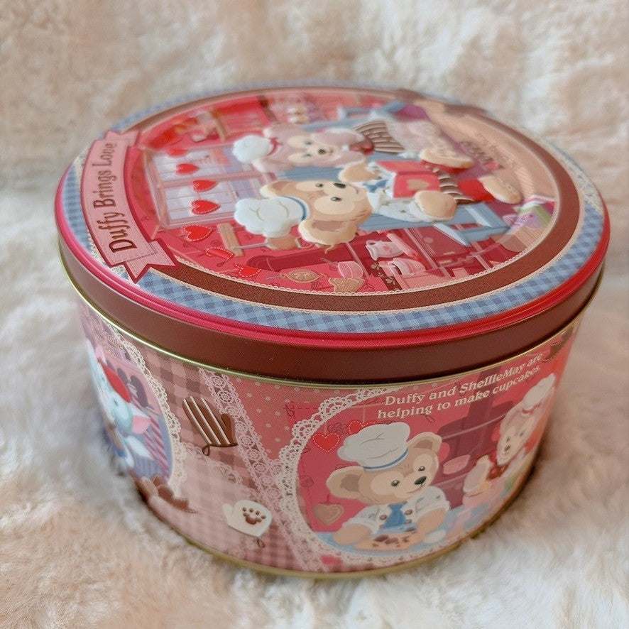 Japan Tokyo Disney Confectionery Tin Can Duffy and Friends Christmas