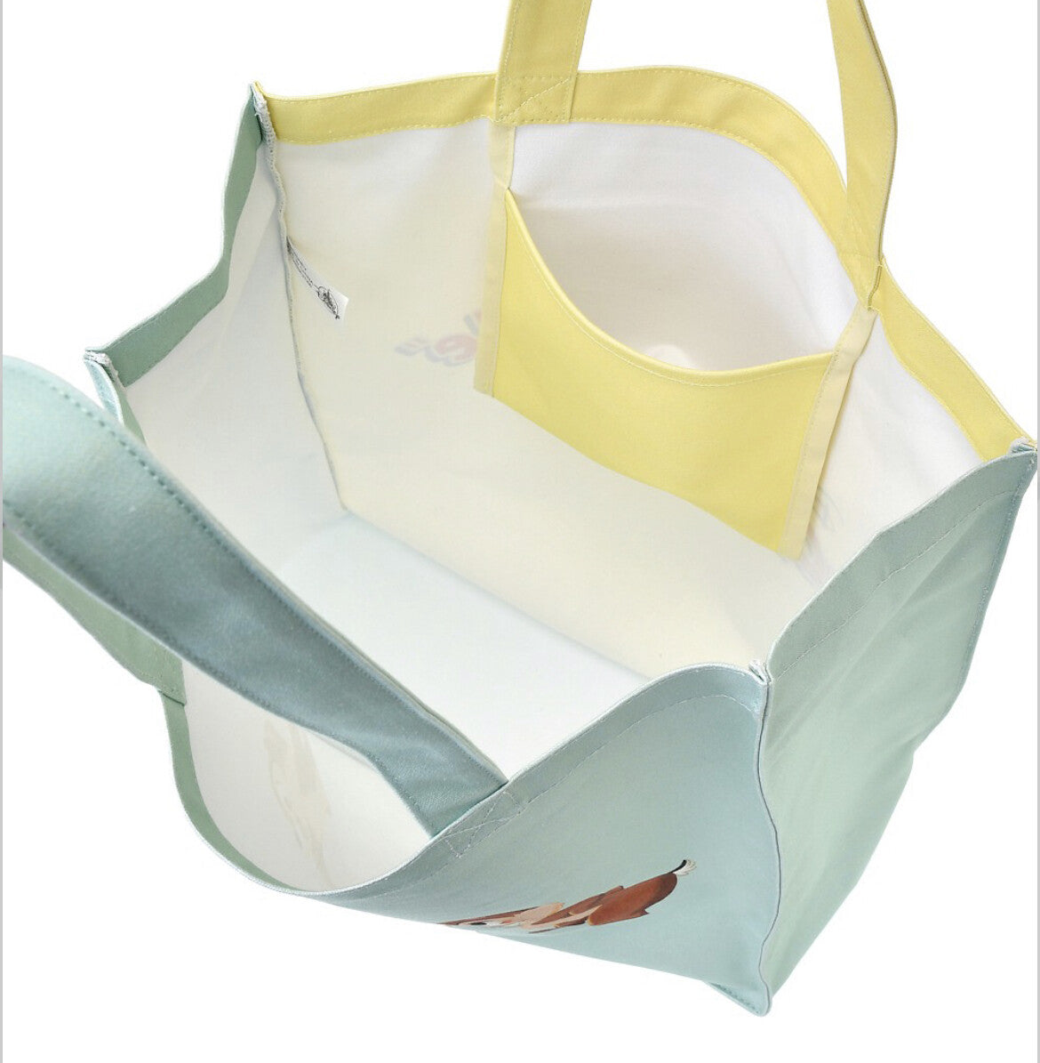 '+Japan Tokyo Disney Store Spring Easter Chick Chip & Dale 2022 New! tote bag