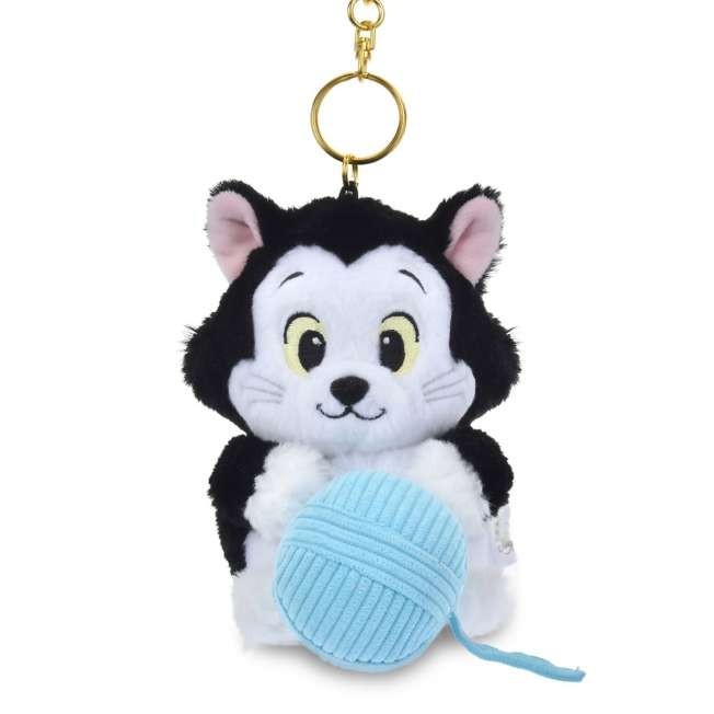 Japan Tokyo Disney Store Figaro Plush Toy Keychain Ball of Yarn MOVE Pinocchio