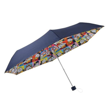 Japan Tokyo Disney Store Donald Folding Umbrella Sunny Rainy Pouch SHINY DAY