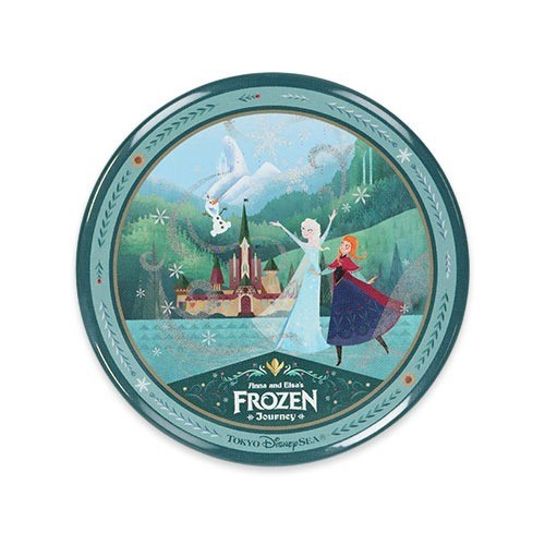 Japan Tokyo Disney Resort Anna and Elsa Frozen Journey Can Badge Fantasy Springs