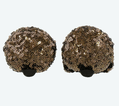 Japan Tokyo Disney Resort Mickey Sequin Ears Headband Hairpin Black