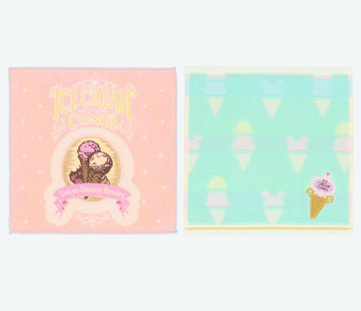 Japan Tokyo Disney Resort Ice cream cone Mini Towel limited