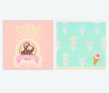 Japan Tokyo Disney Resort Ice cream cone Mini Towel limited