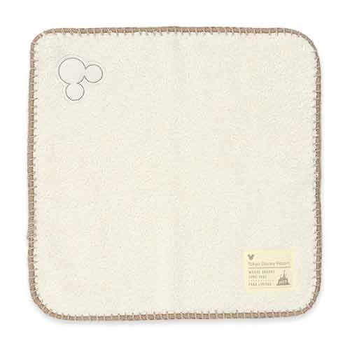 Japan Tokyo Disney Resort Mickey Mouse Mini Towel Fluffy White