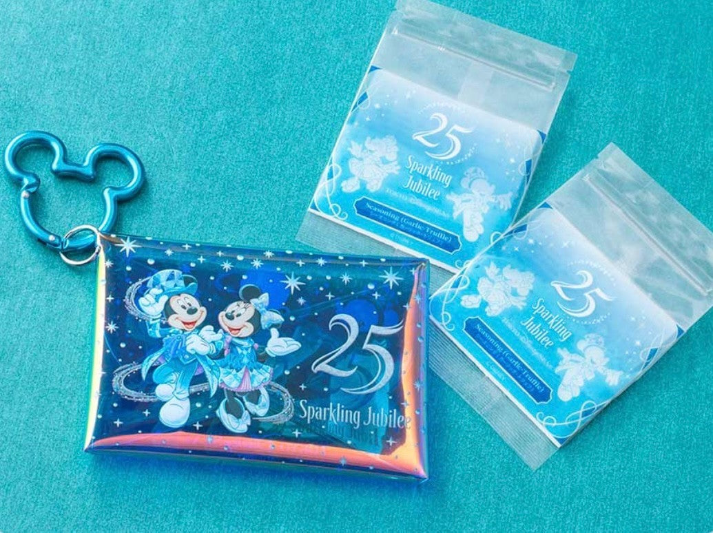 Japan Tokyo Disney Sea Mickey 25th Souvenir Sparkling Jubilee Pouch Case