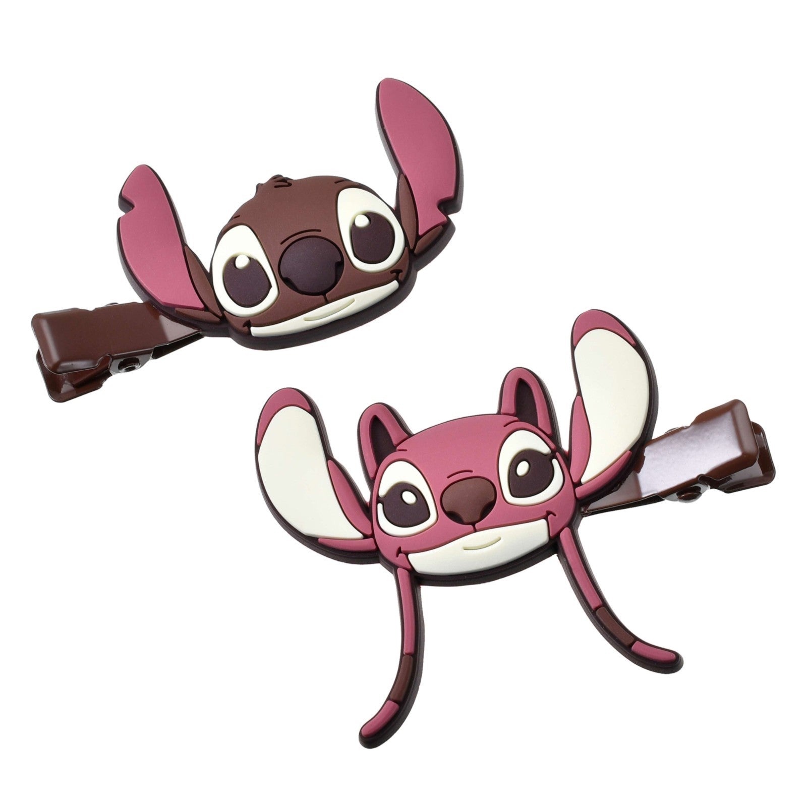 Japan Tokyo Disney Store Stitch Angel Hair Clip Set Valentine's Chocolate