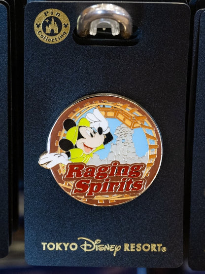 Japan Tokyo Disney Resort Pin badge Raging Spirits