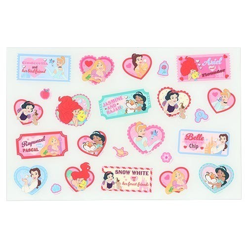 Japan Tokyo Disney Resort Princess Motif Sticker set