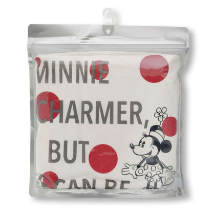 Japan Tokyo Disney Store Minnie Short-Sleeve T-Shirt Sign Dot White Collection