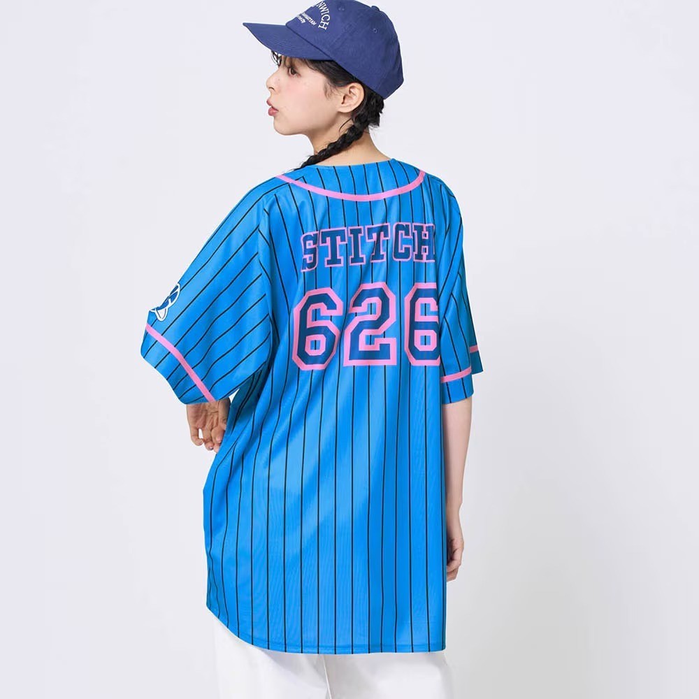 Japan Disney Fantasy Shop Bellemaison Stitch Baseball Shirt