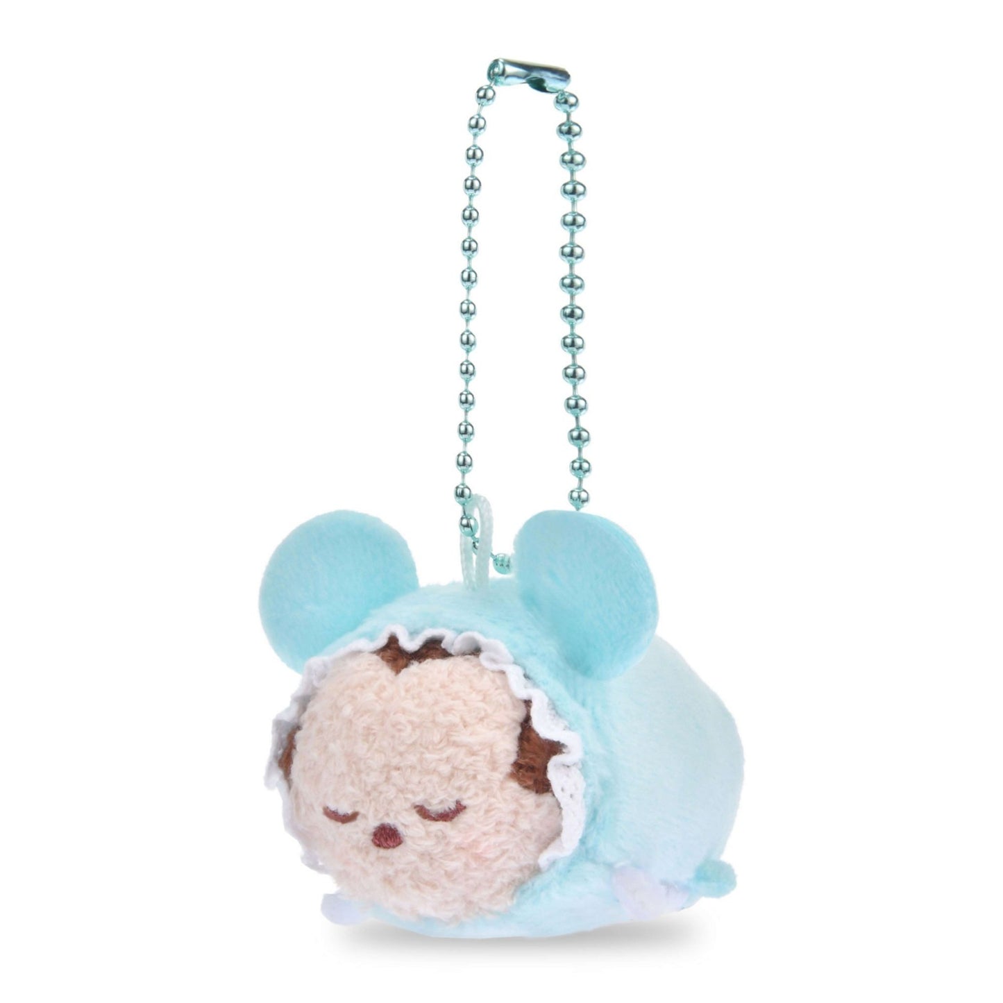 Japan Tokyo Disney Store Mickey Mouse Plush Toy Keychain Sleep TSUM TSUM
