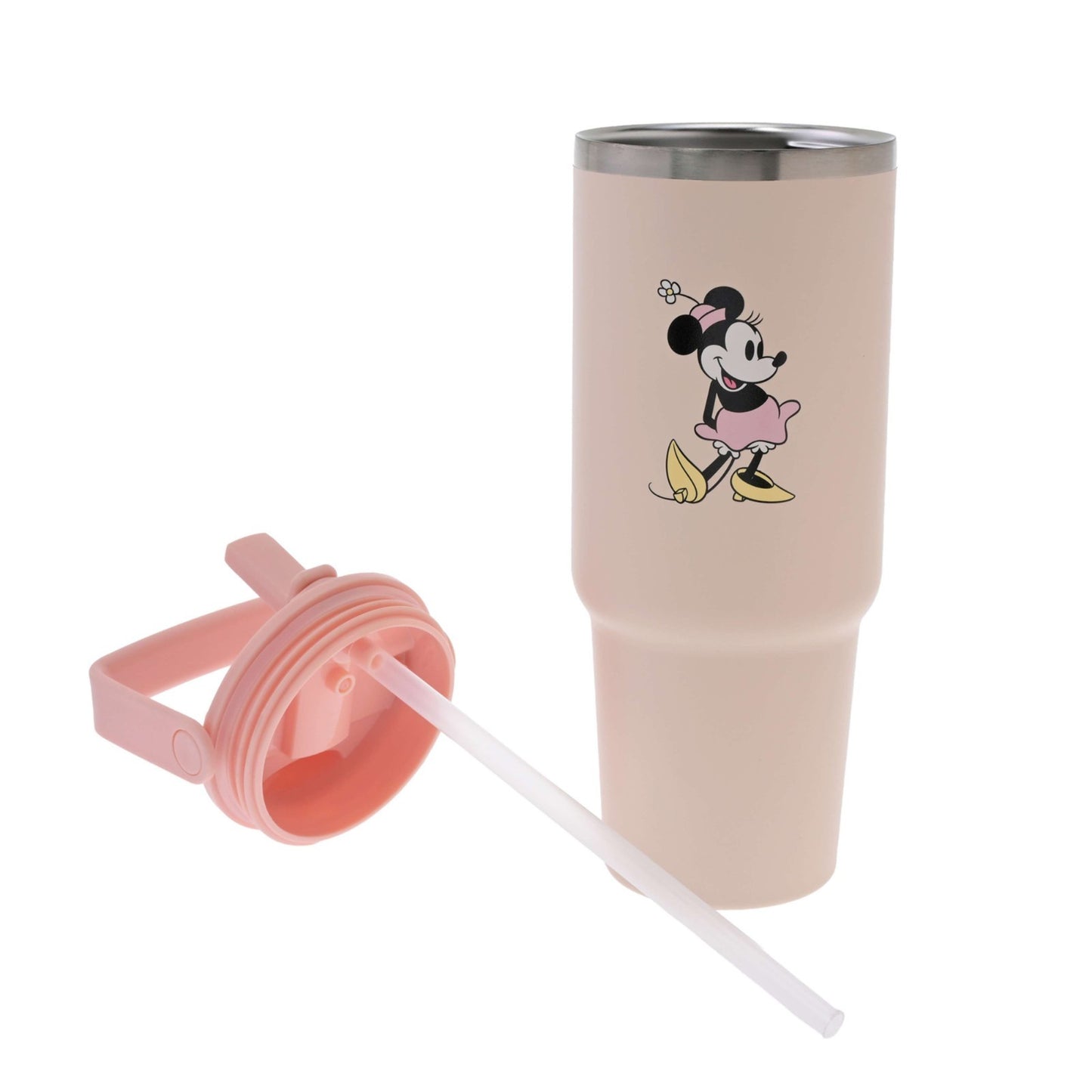 Japan Tokyo Disney Store Minnie Stainless Steel Tumbler Standing Pose Drinkware
