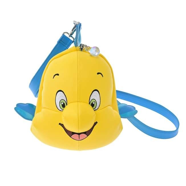 Japan Tokyo Disney Store Loungefly Flounder 3D Shoulder Bag Ariel