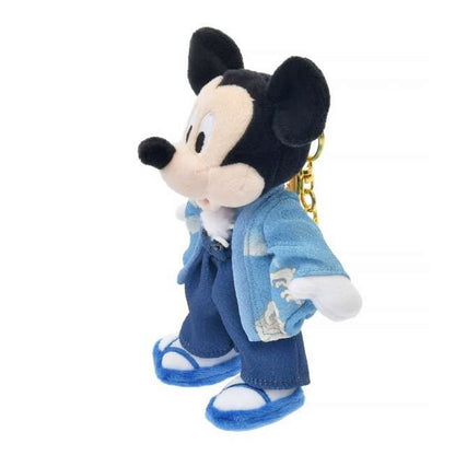 '+Japan Tokyo Disney Store Mickey Plush Toy Keychain Kimono Japan Original