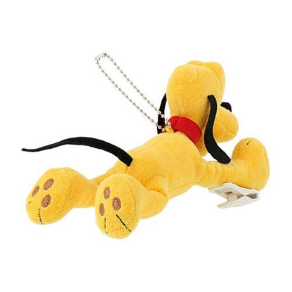 Japan Tokyo Disney Resort Pluto Sticky Plush Toy Keychain Shoulder clip