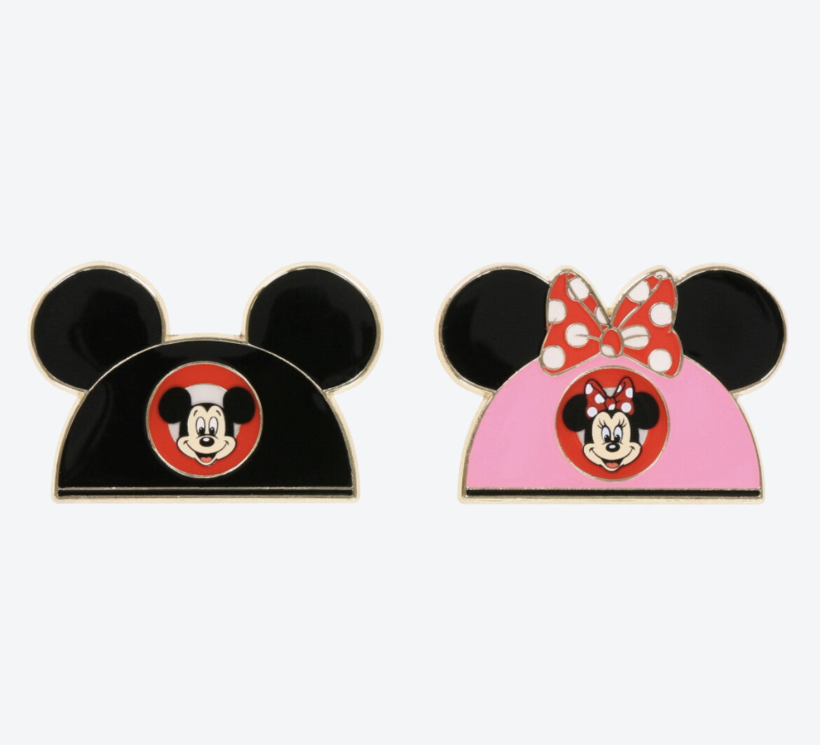 Japan Tokyo Disney Resort Store Ears pin badge limited Mickey Minnie 2021 2Set
