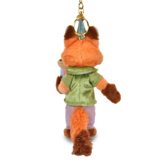 '+Japan Tokyo Disney Store Nick Wilde Plush Keychain 10th Anniversary Zootopia