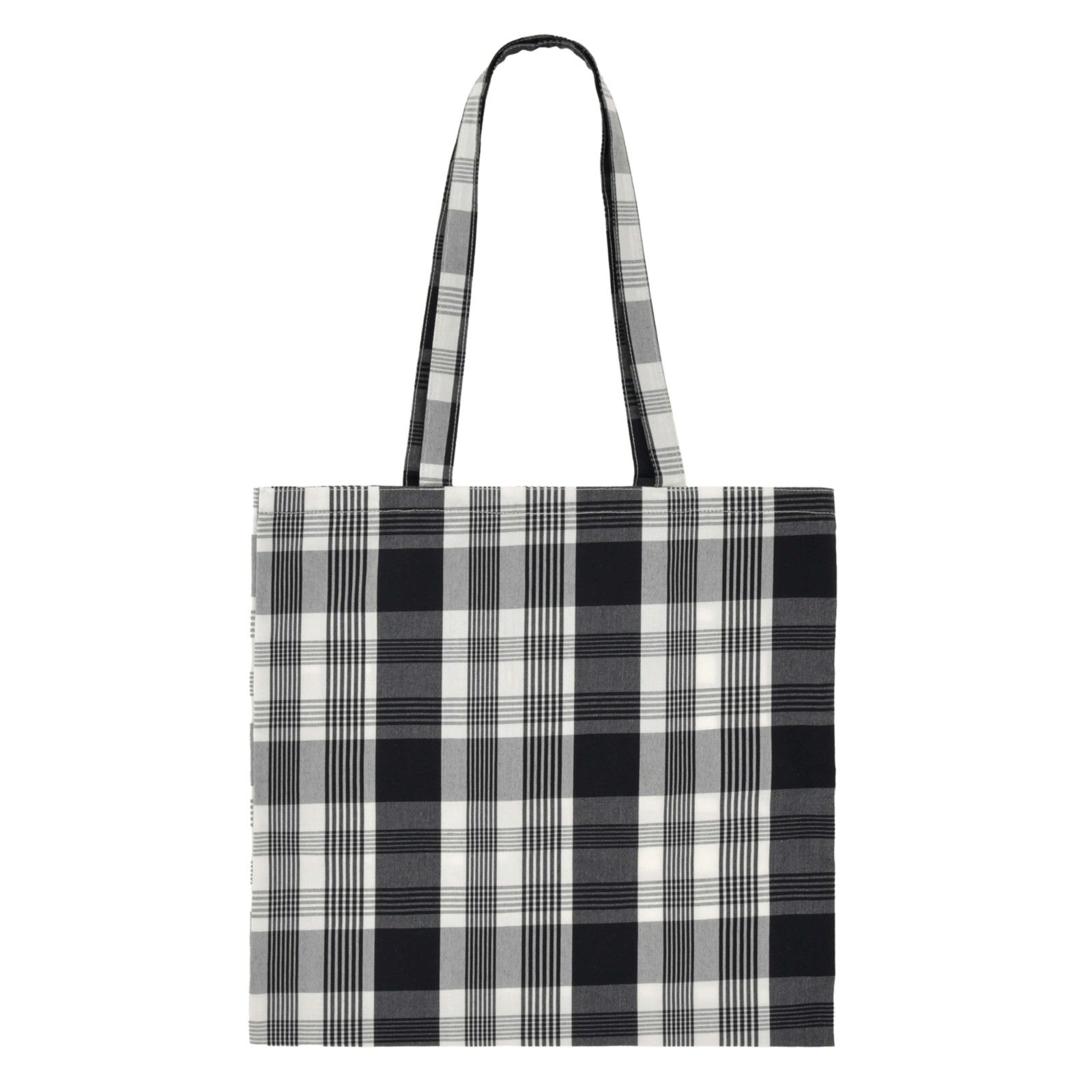 Japan Tokyo Disney Store Mickey Flat Tote Bag Monotone Check TOTE BAG Collection