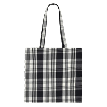 Japan Tokyo Disney Store Mickey Flat Tote Bag Monotone Check TOTE BAG Collection