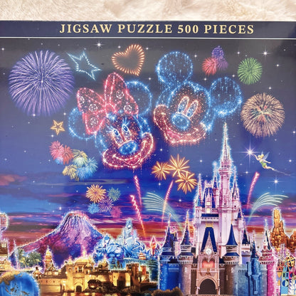 Japan Tokyo Disney Resort Jigsaw Puzzle Magic Shop Mickey Minnie Fireworks Flash