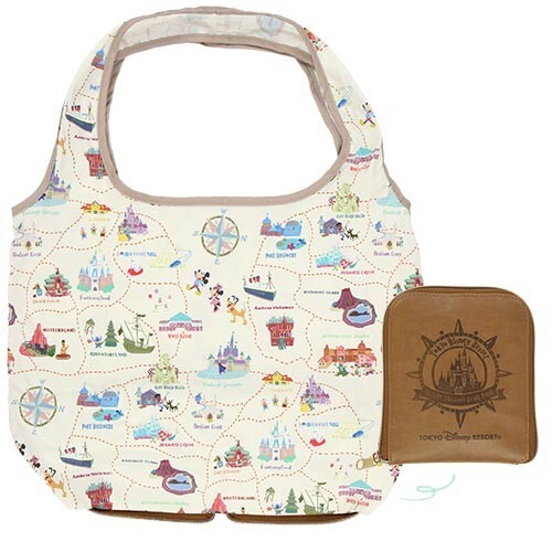 Japan Tokyo Disney Resort Shopping Bag Park Map Design