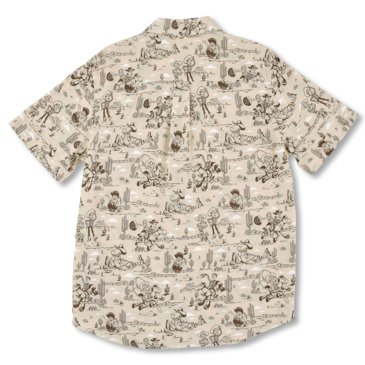 Japan Tokyo Disney Store Toy Story Short-Sleeved Shirt Beige XL Western