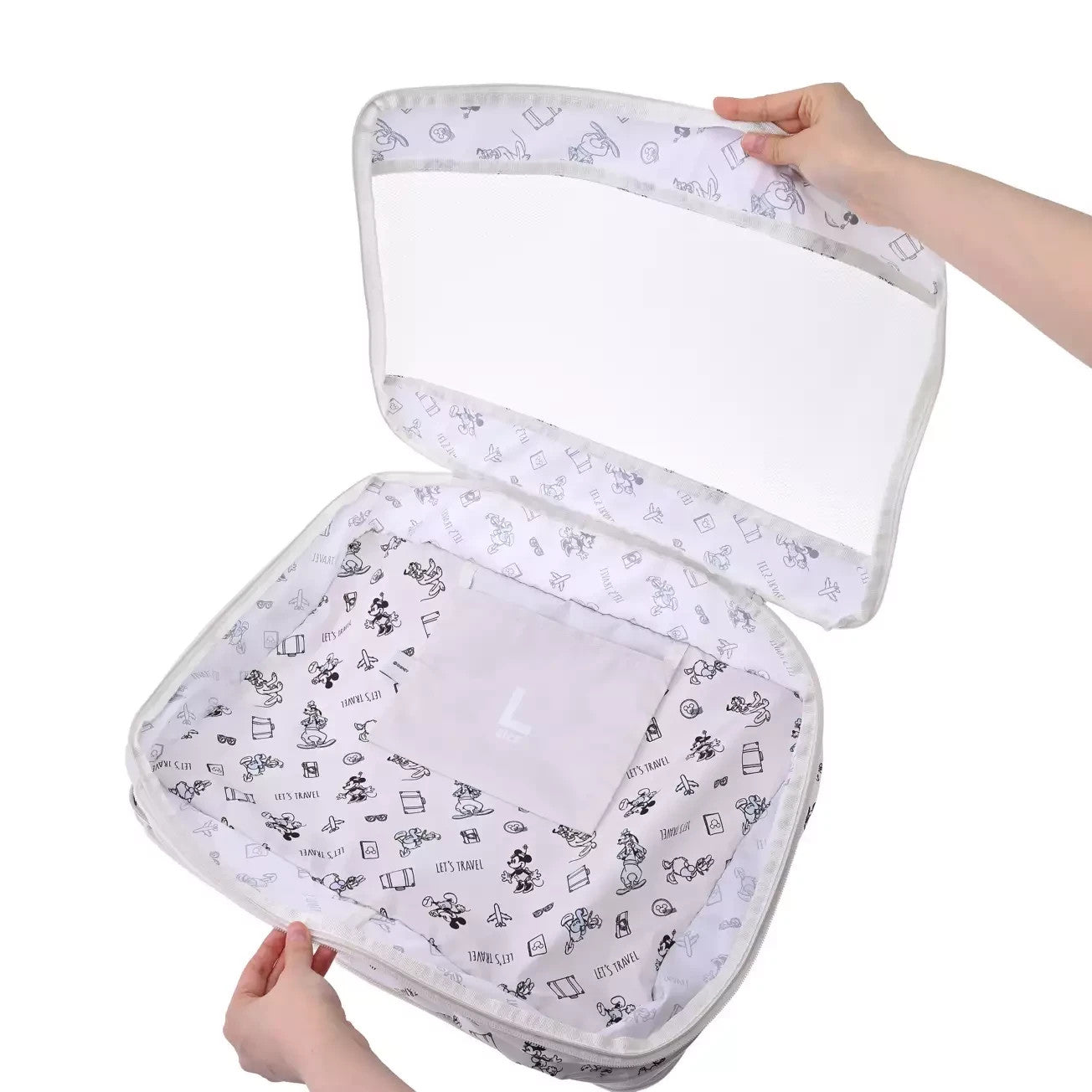 Japan Tokyo Disney Store Mickey Clothing Compression Storage Pouch L Travel