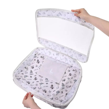 Japan Tokyo Disney Store Mickey Clothing Compression Storage Pouch L Travel