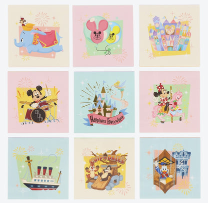 Japan Tokyo Disney Resort Park Motif Mickey Mini notepad small world set of 9