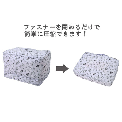 Japan Tokyo Disney Store Mickey Clothes Compression Storage Pouch L Purple