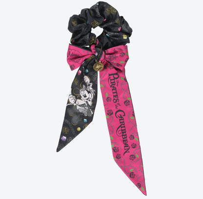 Japan Tokyo Disney Resort Pirates of the Caribbean Minnie Scrunchie With Ribbon