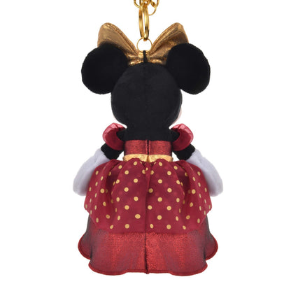 '+ Japan Tokyo Disney Store Minnie Plush Toy Keychain Resort 25th Anniversary